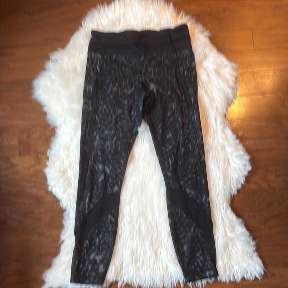 Black Patterned Leggings